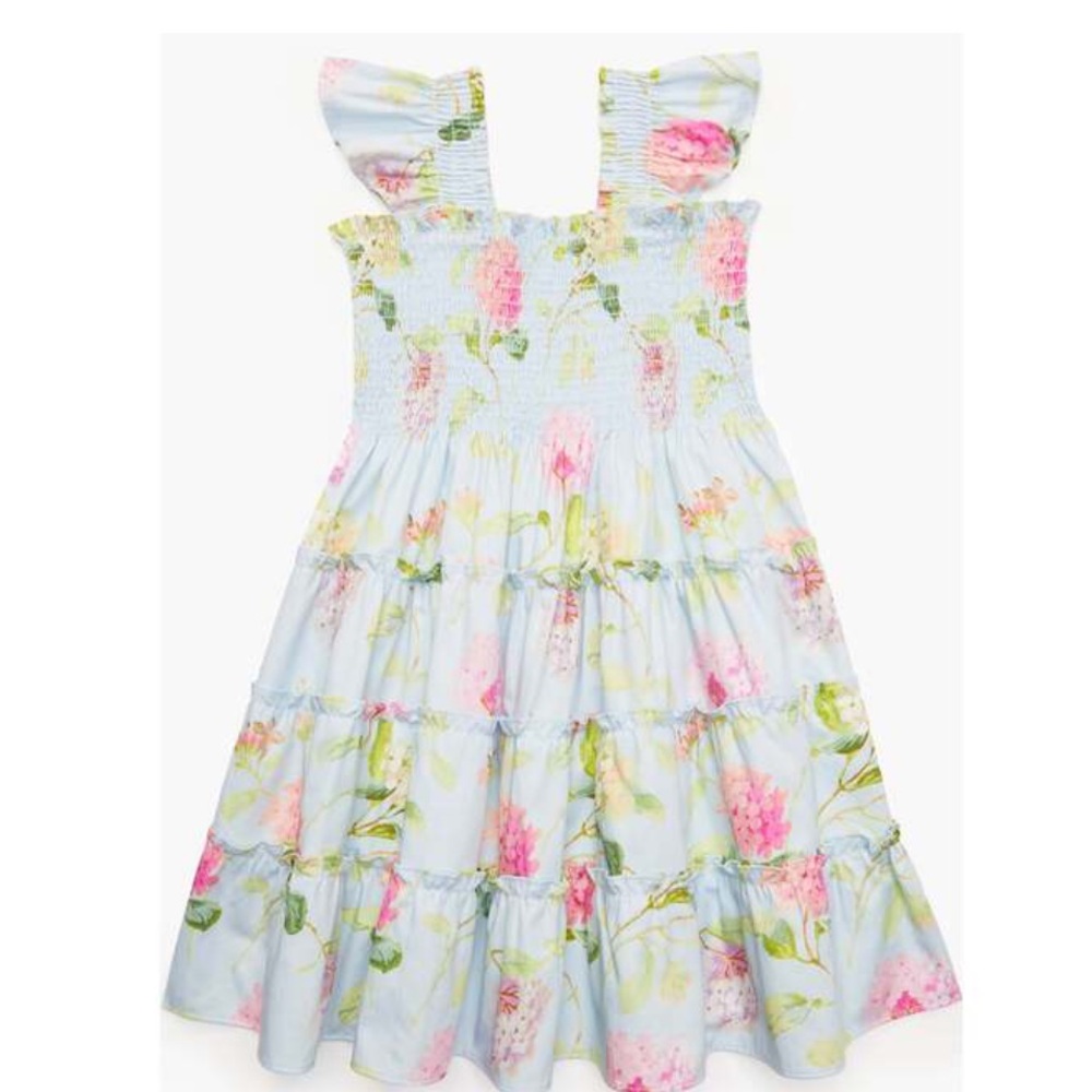 The Hill House Ellie Nap Dress mini in hydrangea chintz